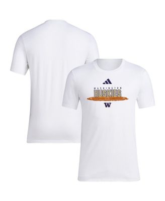 adidas - Men's White Washington Huskies Softball Pitcher's Circle T-Shirt