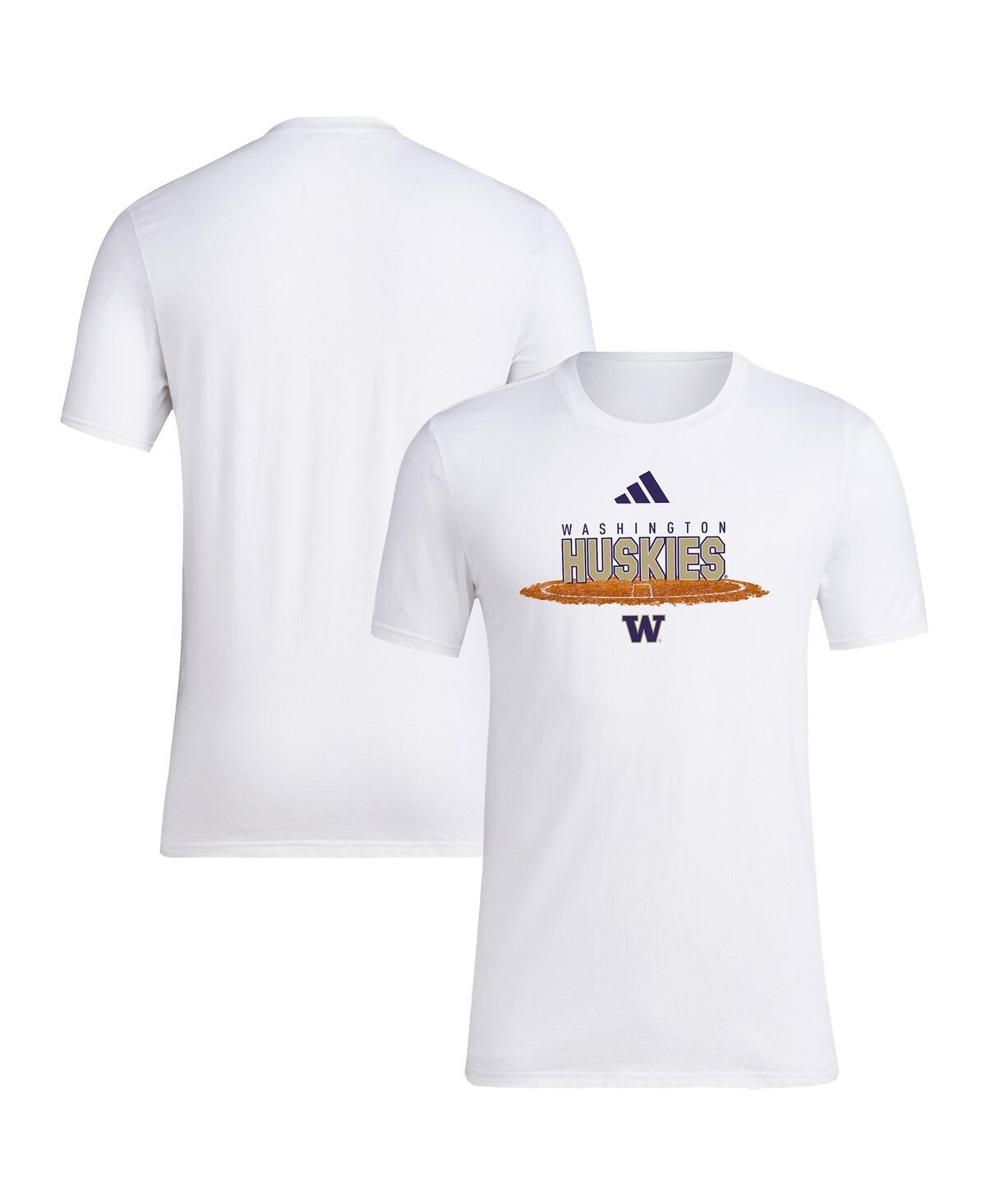 Men's White Washington Huskies Softball Pitcher's Circle T-Shirt - White