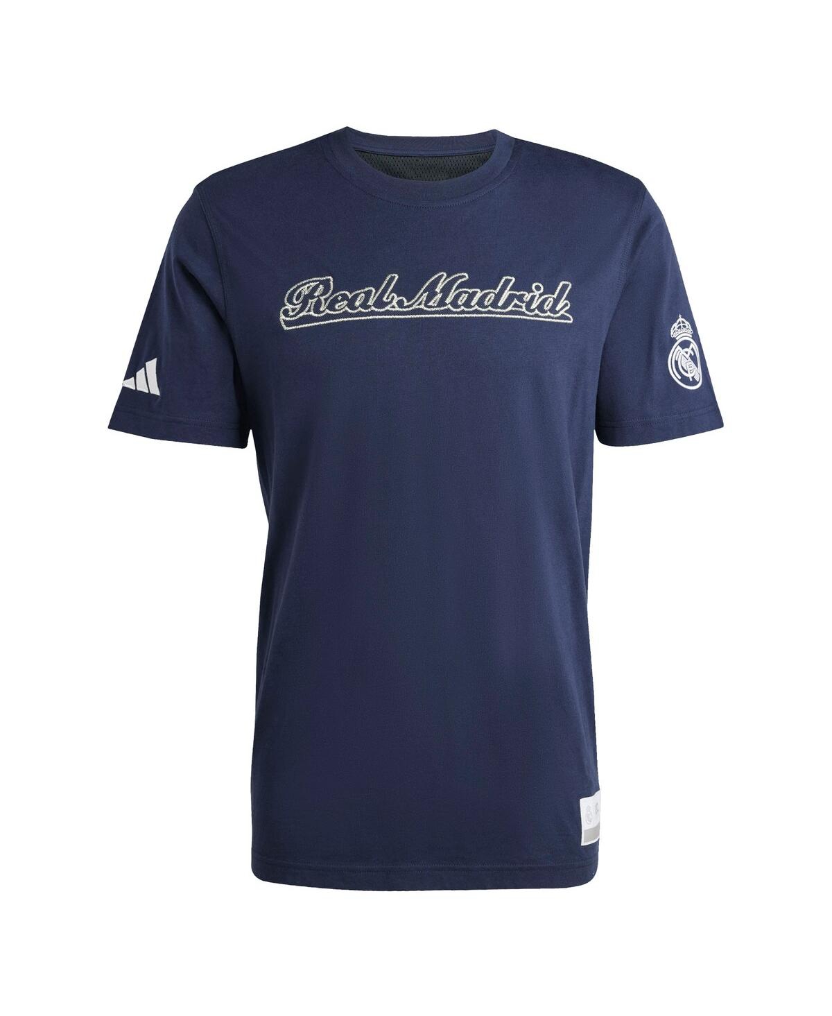 Adidas Men's Blue Real Madrid Us Pack T-Shirt - Blue