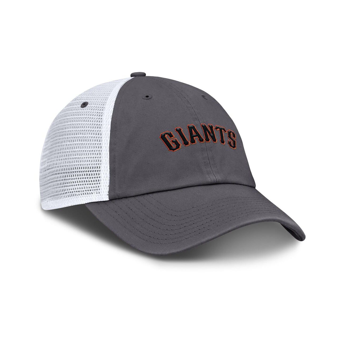 Мужская кепка Nike Gray San Francisco Giants Wordmark Club Adjustable Trucker Hat — фото 3