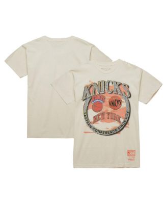 Men's Tan New York Knicks Hardwood Classics Vintage Soul Crown Jewels T-Shirt