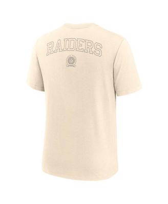 Men's Cream Las Vegas Raiders Glory Tri-Blend T-Shirt