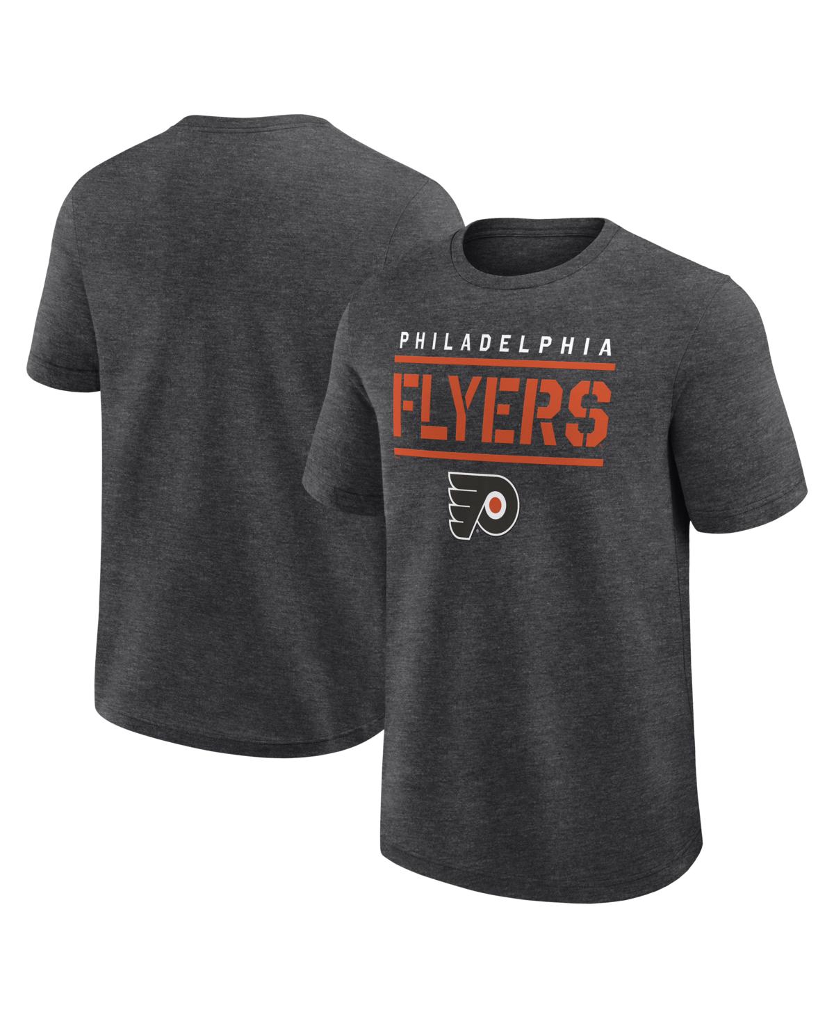 Men's Heather Charcoal Philadelphia Flyers Top Notch T-Shirt - Heather Charcoal