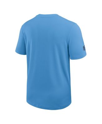 Men's Light Blue Tennessee Titans Sideline UV Performance Coach T-Shirt