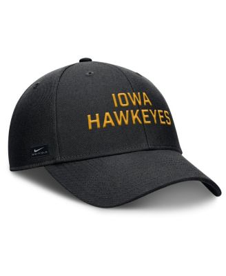 Men's Black Iowa Hawkeyes Rise Practice Adjustable Hat