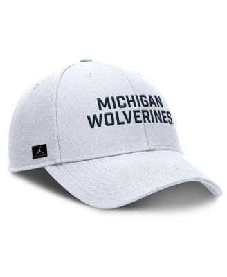 Men's White Michigan Wolverines Rise Practice Adjustable Hat