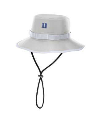 Nike - Men's Gray Duke Blue Devils 2025 Sideline Apex Boonie Performance Bucket Hat