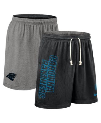Nike - Men's Black Carolina Panthers Sideline Reversible Performance Shorts