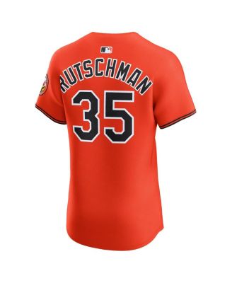 Men's Adley Rutschman Orange Baltimore Orioles Alternate 2 Elite Jersey