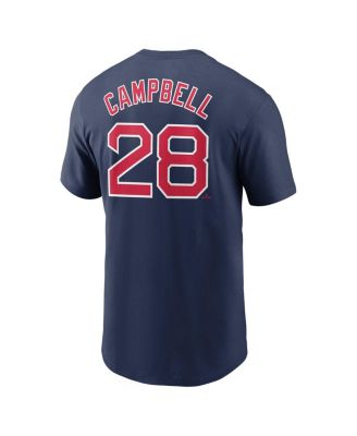Men's Kristian Campbell Navy Boston Red Sox Fuse Name Number T-Shirt