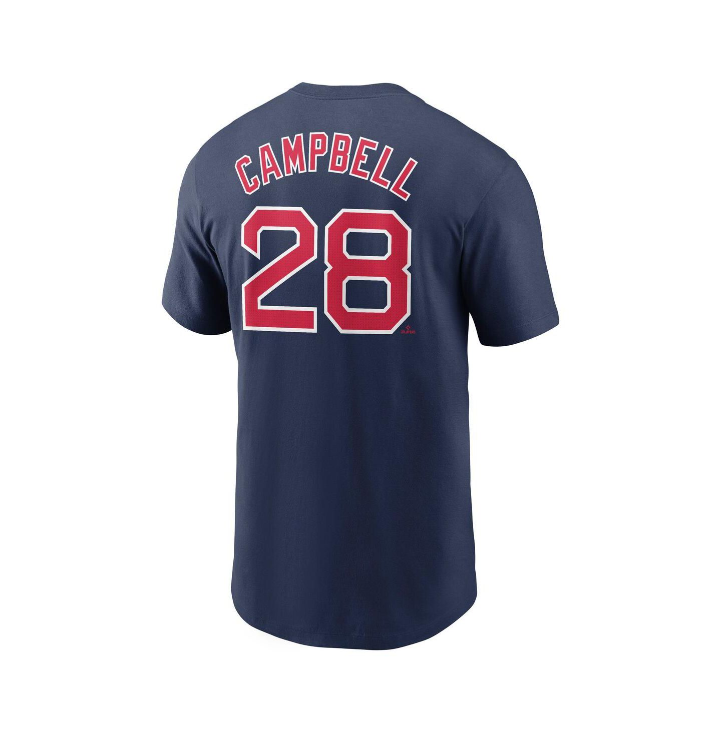 Мужская футболка Nike Kristian Campbell Navy Boston Red Sox Fuse Name & Number — фото 3
