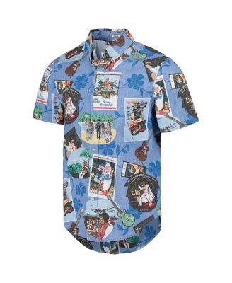 Men's Blue Elvis Presley Elvis in Hawaii Tailored Button-Down Shirt