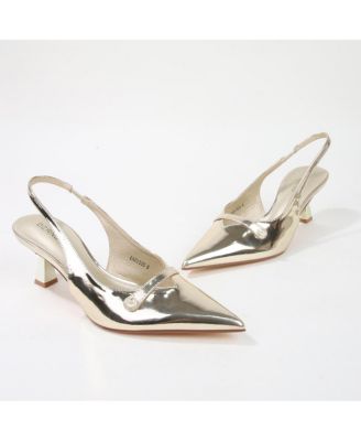 Caris Patent Slingback Pump