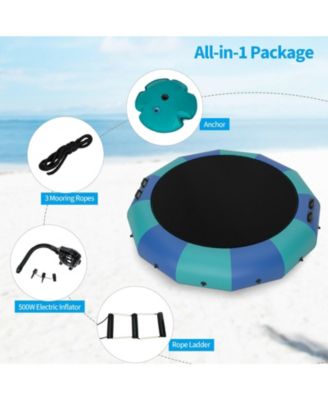 15 Feet Inflatable Splash Padded Water Bouncer Trampoline