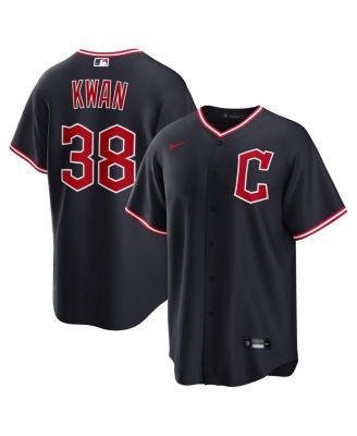 Nike - Men's Steven Kwan Navy Cleveland Guardians Alternate Replica Jersey