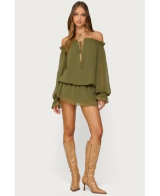 Women's Delphine Off Shoulder Chiffon Romper