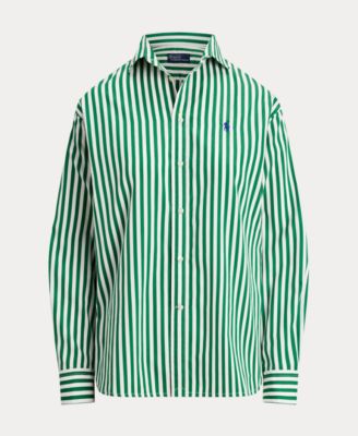 Women's Relaxed-Fit Striped Cotton Shirt