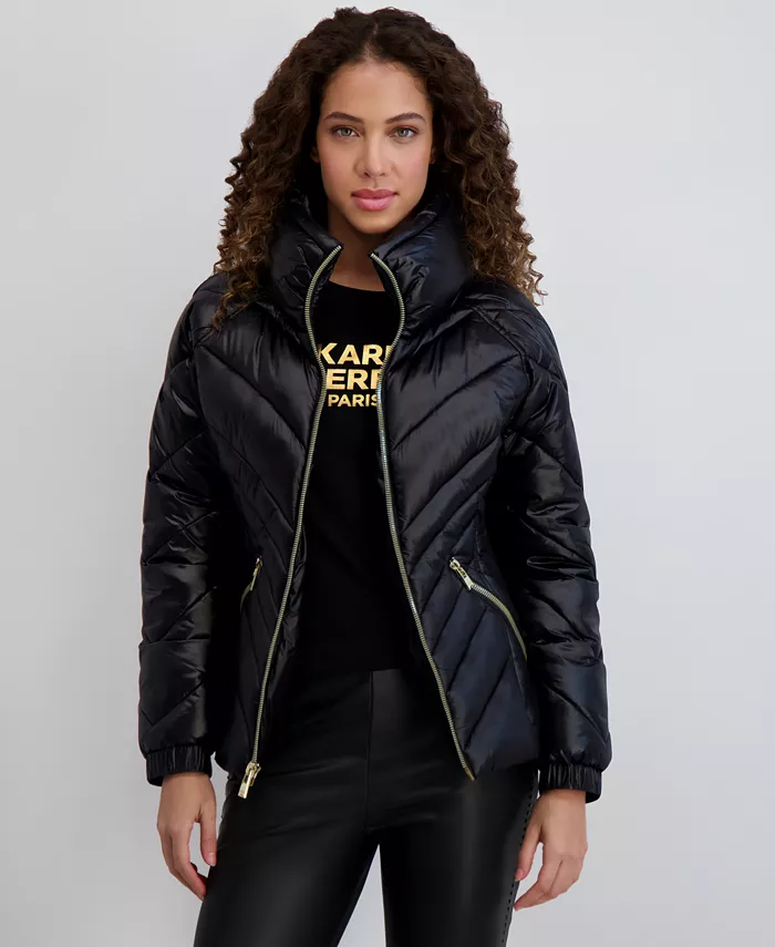 Women's Pillow-Collar Puffer Coat