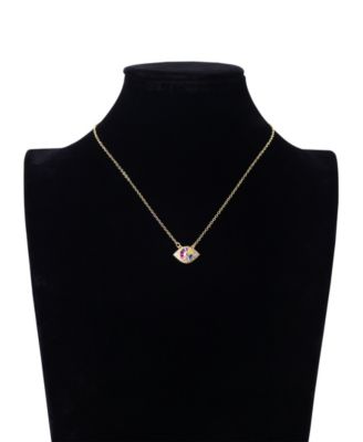 Cubic Zirconia Evil Eye Pendant Necklace