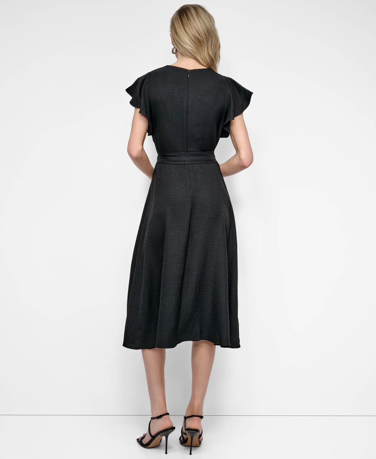 Dkny Women's Flutter-Sleeve Midi Dress