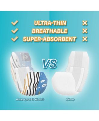 PrintedAll Absorb Petrichor Male Dog Wraps, Fresh Scent Dog Diaper, Disposable, Large, 80Ct