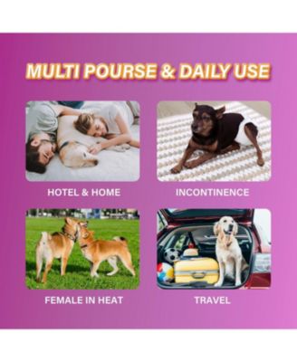 All-Absorb Disposable Female Dog Diapers, Super Absorbent, Breathable, Wetness Indicator, Medium, 15-23 inches, 44ct