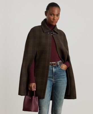 Women's Wool-Blend Cape Coat