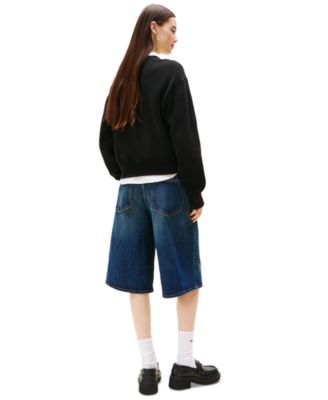 Women's Melange-Flag Crewneck Sweater