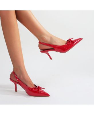 Cree Bow Accent Slingback Pumps