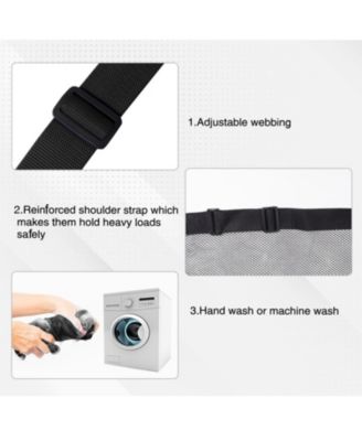 30" x 40" Extra-Large Mesh Sports Ball Drawstring Bag with Adjustable Shoulder Strap (Several Colors Available)