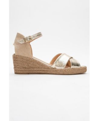 Miria Leather Platform Espadrille (Women)