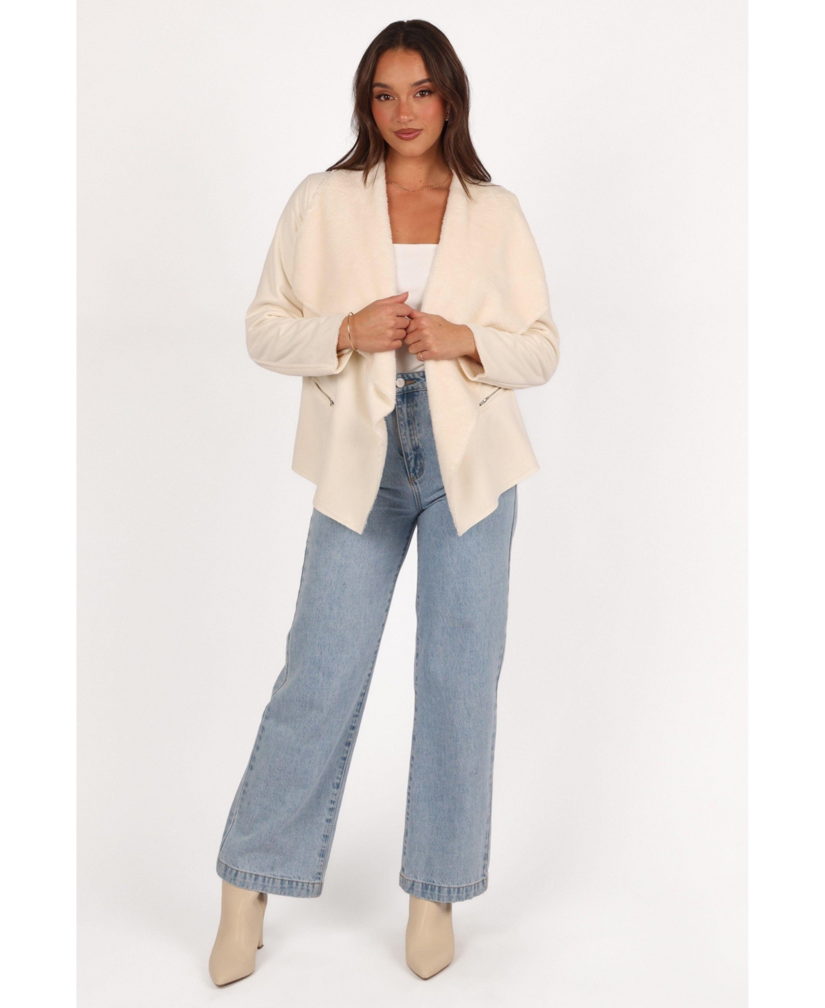 Women's Lopez Faux Sherling Jacket - White