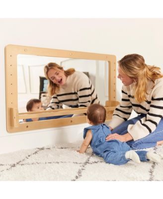 Wall-Mounted Coordination Mirror, Natural
