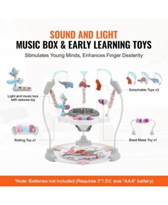 Kids Bouncer Activity Center Jumper Jumperoo with Toys Music Lights