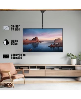 Tilt and Swivel Ceiling TV Mount 37-90 Inch Screens Holds up to 110Lbs.