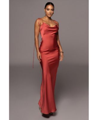 Women's Irresistible Satin Maxi Dress