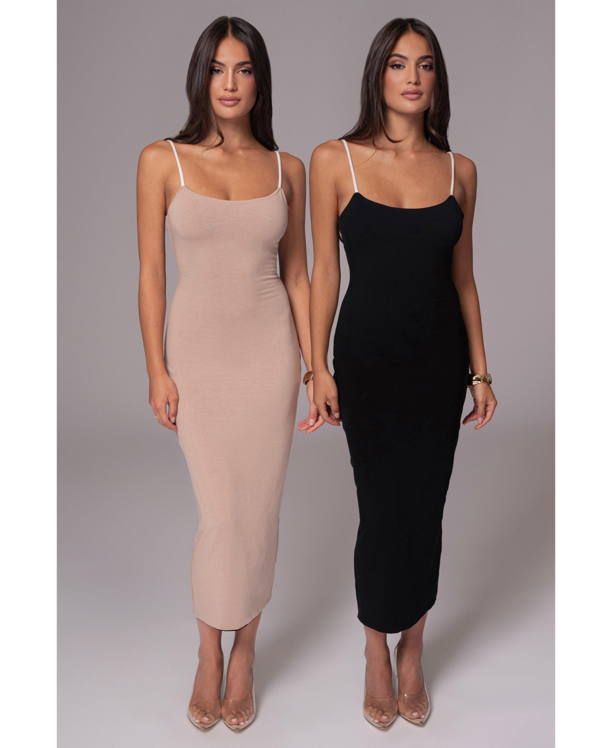 Katia Reversible Dress - Black/beige