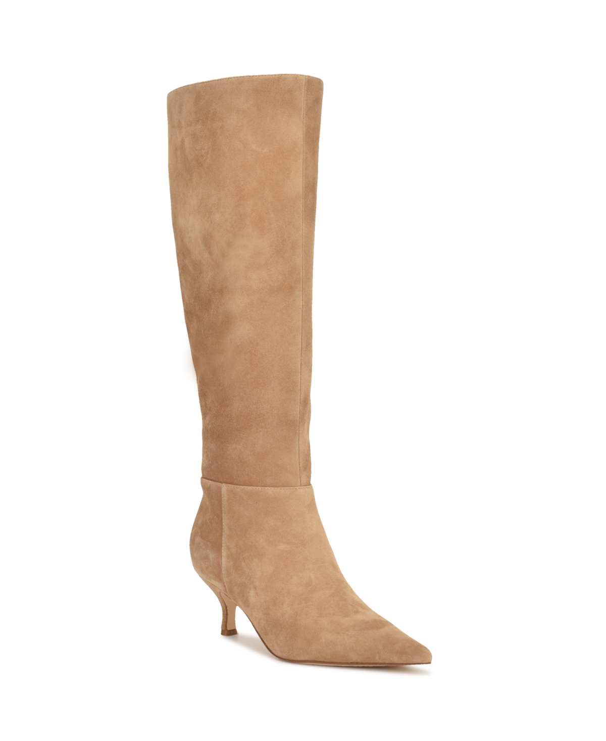 Nine West Women's Somas Tall Kitten Heel Boots In Brown