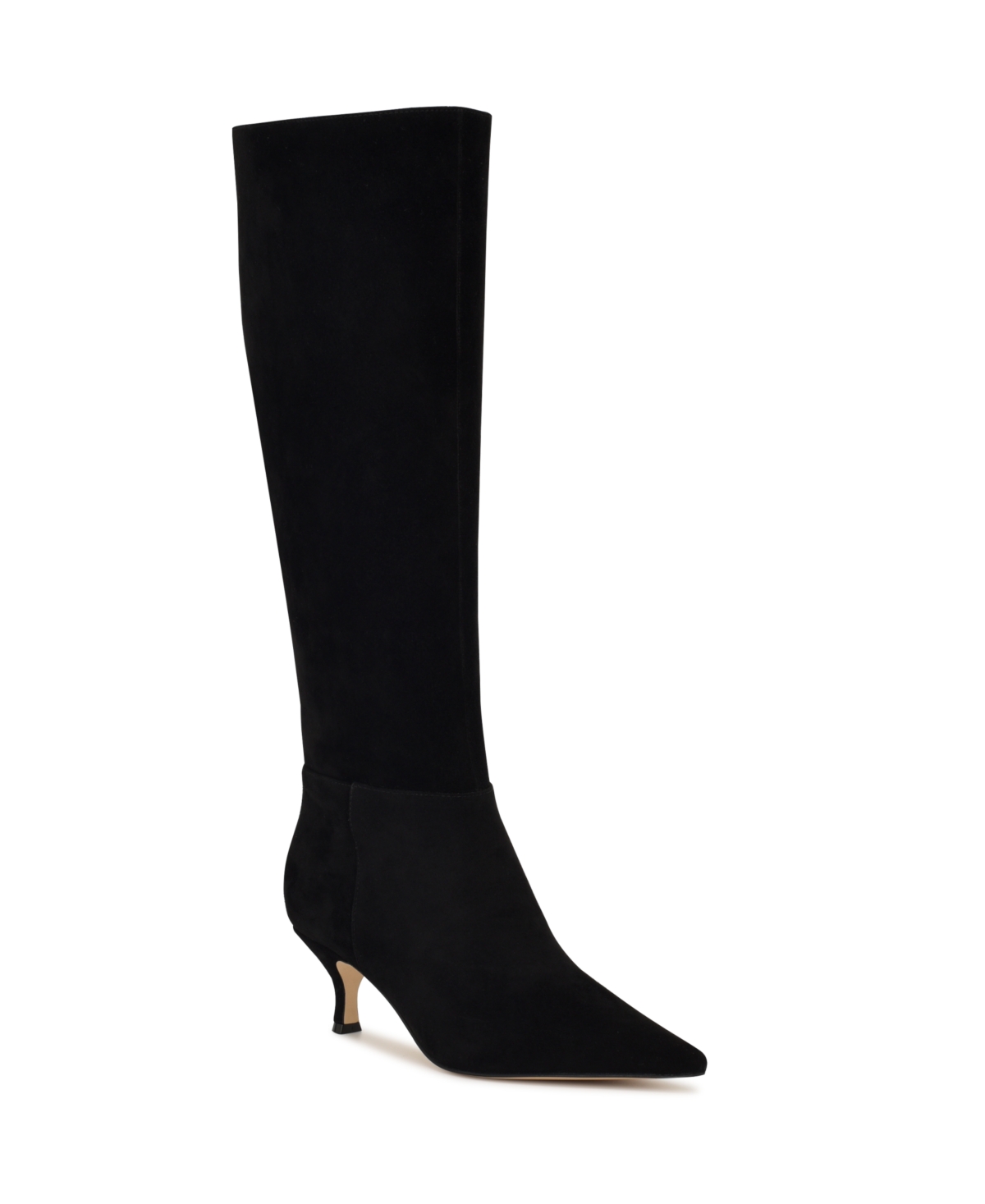 Nine West Women's Somas Tall Kitten Heel Boots In Black