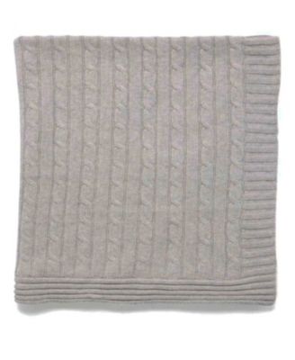 Baby Mode Signature Baby Boys and Girls All Cotton Cable Knit Blanket