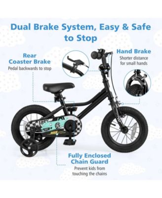 12-18 Inch Kids Bike Adjustable for 3-8 Years Old with Low-Step Frame