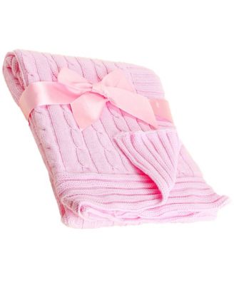 3 Stories Trading Cable Knit Baby Blanket Gift Set