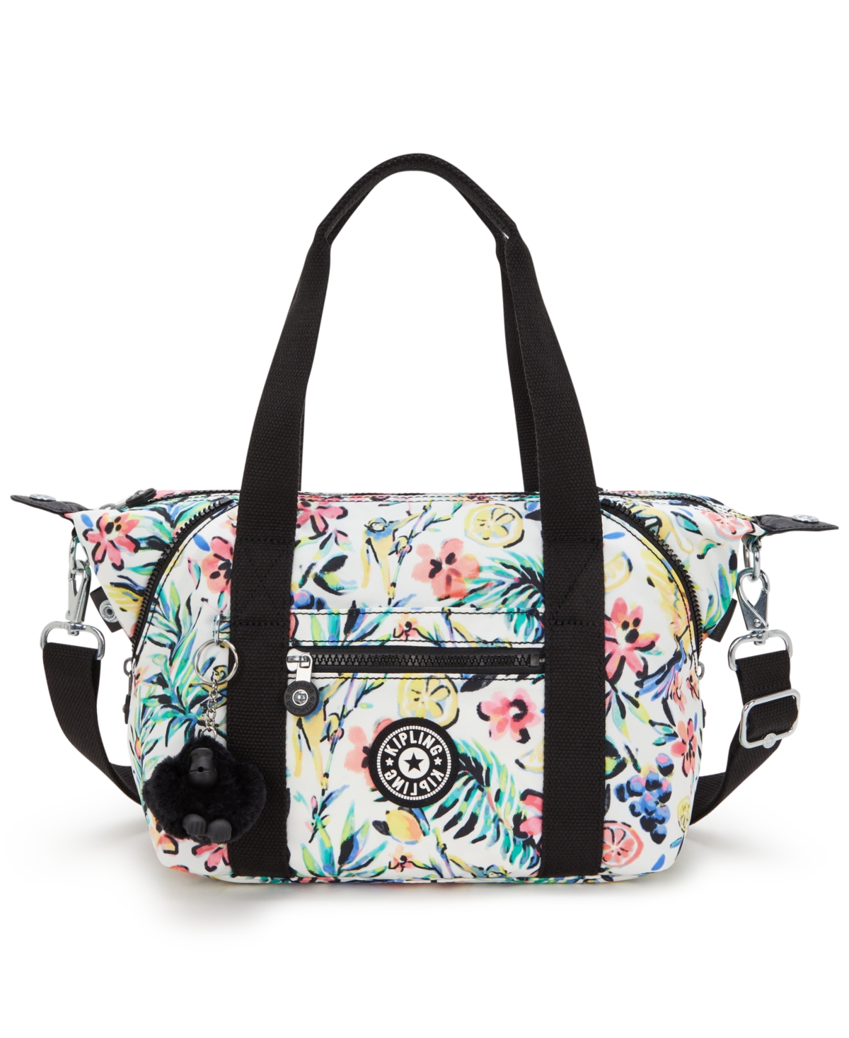 Women's Art Zipper Mini Bag - Cocktail Floral