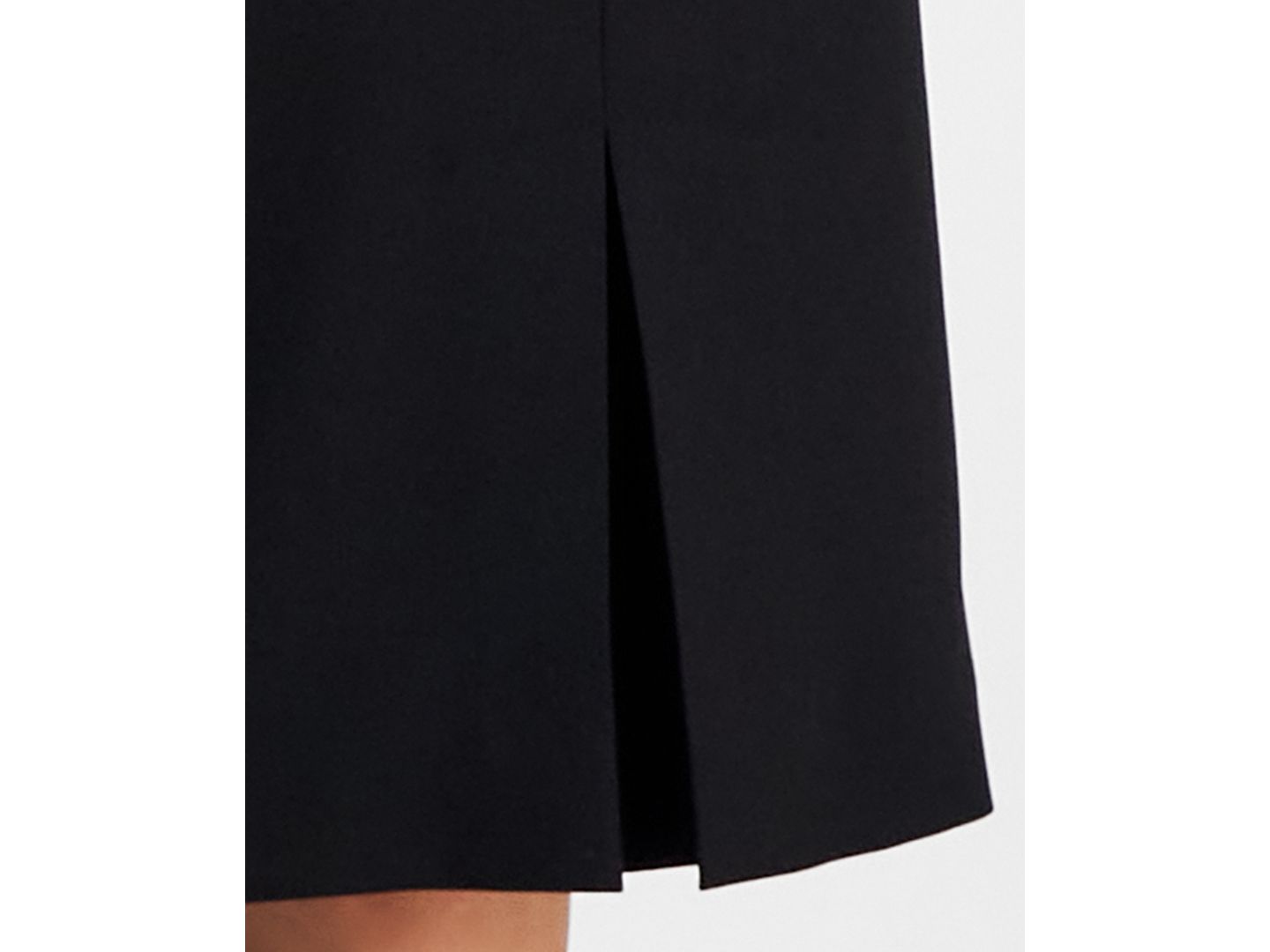 Женский комплект Le Suit Houndstooth Jacket & Pleated Pencil 2 Piece Skirt Suit, цвет: Чёрный / Белый — фото 6