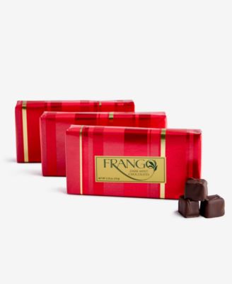 3 Pack Holiday 1/3 LB Wrapped Dark Mint Chocolate Gift Boxes, Created for Macy's