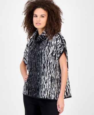 Anne Klein - Women's Cowl-Neck Dolman-Sleeve Sweater