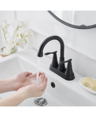 4 in. Centerset 2-Handle High-Arc Bathroom Faucet