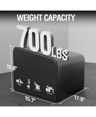 Hip Thrust Bench, Hip Thrust Machine at Home for Glute Bridge, Multi-Functional Hip Thrust Box with Non-Slip, Glute Workout Equipment, 700LB Load Capacity, Core & Ab Strength Training