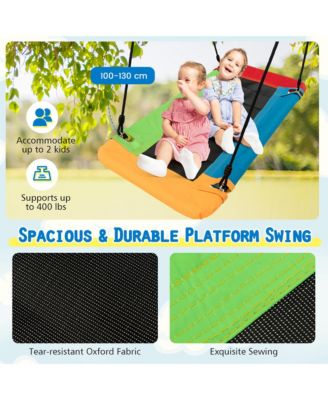 3-in-1 Kids Swing Set 660 LBS Carbon Steel Swing Frame w/ Belt Swing for Toddlers