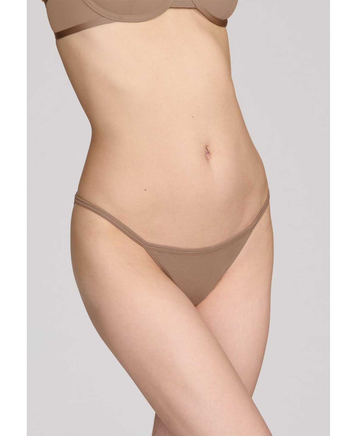 Women's The String Bikini- Cotton - Taupe